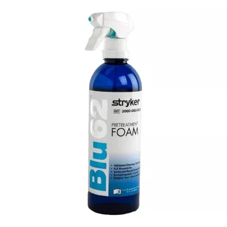 Stryker Instrument Detergent Blu62™ Foam RTU 32 oz. Bottle Light Lavender Scent - Each - 3000-003-000-EA