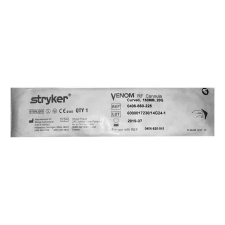 Stryker RF Cannula Venom 20 Gauge X 150 mm - Pack of 10 - 0406-660-225-PK