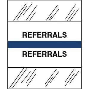 Tabbies Index Tab 1/2 X 1-1/4 Inch Referrals - Pack of 1 - 54540-PK