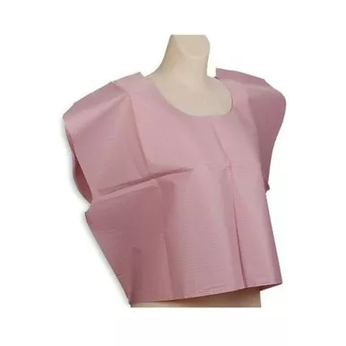Tidi Products 910516 - Exam Cape Tidi Mauve One Size Fits Most Front / Back Opening Without Closure Unisex Disposable