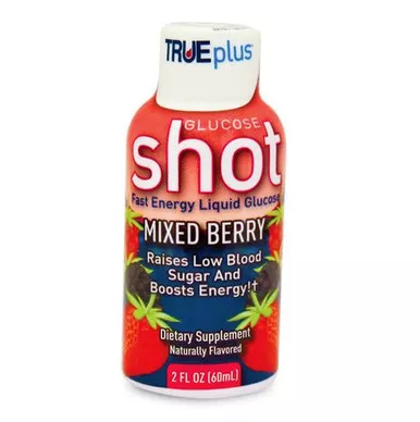 Trividia Health, Inc P4H01MB-01 - Glucose Supplement TRUEplus™ 2 oz. Liquid Mixed Berry Flavor