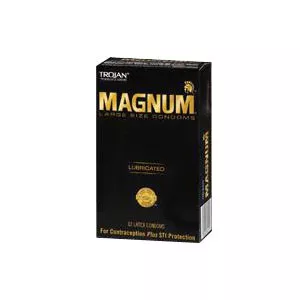 Trojan Magnum Lubricated Condoms (30 Count)
