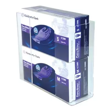 Unimed - Midwest CCG2061281 - Glove Box Holder Horizontal Mounted 2-Box Capacity Clear 3-1/2 X 9-1/2 X 11 Inch Acrylic