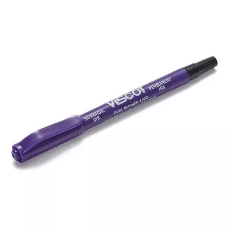 Viscot Industries Permanent Marker Viscot Black Ink Cap - Case of 100 - 1422SRL9-100-CS