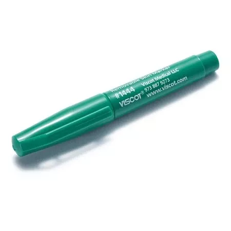Viscot Industries Skin Marker EZ Removable Ink™ Mini Green Regular Tip NonSterile - Box of 30 - 1444-30-BX