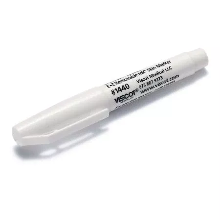 Viscot Industries Skin Marker EZ Removable Ink™ White Regular Tip NonSterile - Box of 30 - 1440-240-BX