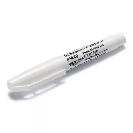 Viscot Industries Skin Marker EZ Removable Ink™ White Regular Tip NonSterile - Case of 240 - 1440-240-CS