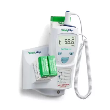 Welch Allyn 01690-400 - Electronic Probe Thermometer SureTemp Oral / Rectal / Axillary Probe Wall Mount