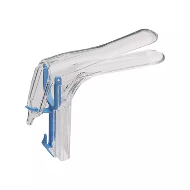 Welch Allyn 59004 - Vaginal Speculum KleenSpec 590 Series Premium Pederson NonSterile Office Grade Acrylic Large Double Blade Duckbill Disposable Corded/Cordless Light Source Compatible