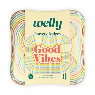 Welly Health Kids Words Adhesive Bandages, 48 ct