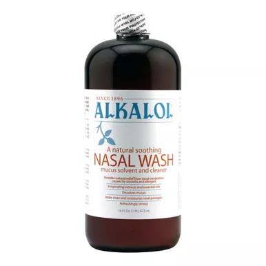 William Laboratories 85767000204 - Mucus Solvent and Nasal Wash Alkalol Liquid 16 oz.