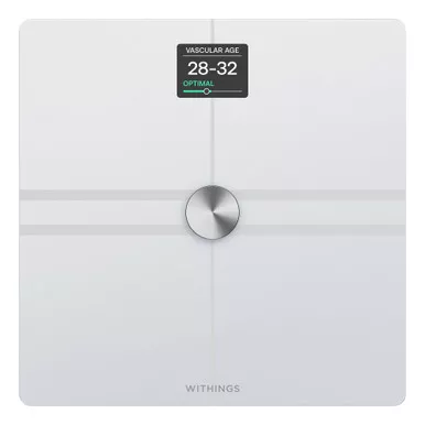 Work N Leisure Products Inc WBS12-WHITE-ALL-INTER - Total Body Composition Analyzer Step On Withings Digital Display 5 -> 200kg (9 -> 440lb) White