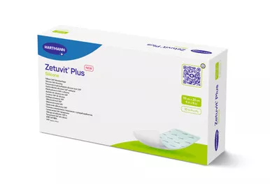 Zetuvit Plus Silicone Non-Border Superabsorbent Dressing, 4" x 8" - REPLACES EV413116