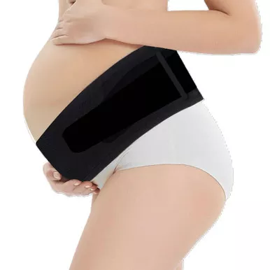 Zomee Pregnancy Belly Support Band, Black, Large